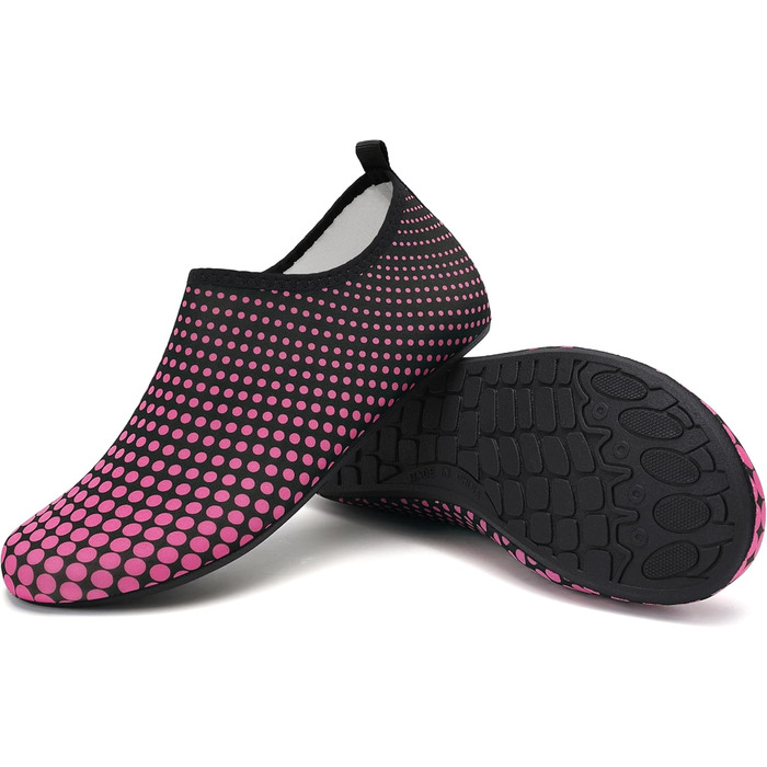 Шкарпетки для плавання та водних видів спорту, шкарпетки для басейну, шкарпетки для пляжу, антиковзкі, розмір 34-47 (40 EU, Rose Rot W995)