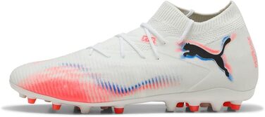 Кросівки футбольні PUMA Future 8 Match Mg - унісекс (43 EU, білий/чорний/червоний)