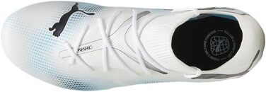 Жіночі футбольні бутси PUMA Future 7 Match Firm для штучного покриття (41 EU, Puma White/Puma Black/Poison Pink)