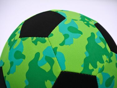 Неопреновий футбольний м'яч Sunflex Camo Green для пляжу, трави та води, м'який і міцний, для гри босоніж, для всіх вікових груп