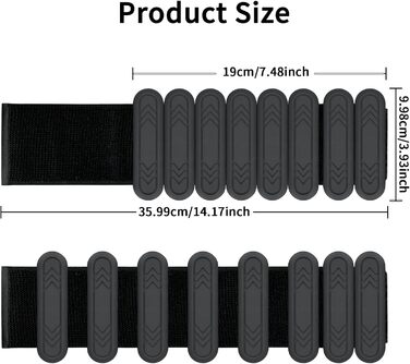 Набір манжет для ніг Smlper 2 шт. 2 кг (1 кг*2) для фітнесу, йоги, пілатесу, ходьби, бігу (чорний)