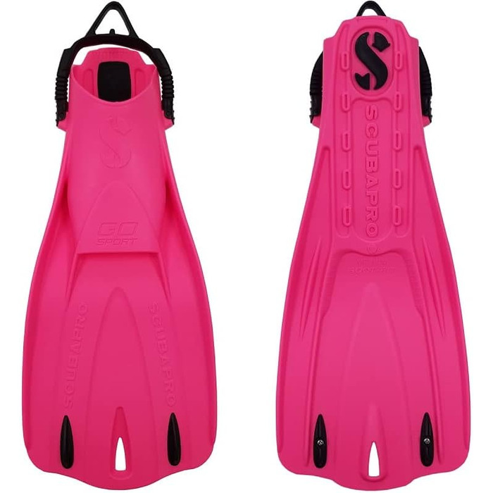 Ласти для дайвінгу SCUBAPRO GO Sport, відкритий п'ятковий ремінець, білі, 100% монопрена
