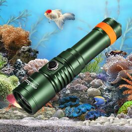 Ліхтар під водою ORCATORCH DC710 LED 3000 Люмен, USB-C, IP68, 150м, зелений