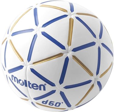Гандбольний м'яч Molten D60 без смоли, IHF, для залу, PU, вологостійкий, латексна камера