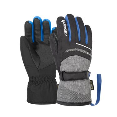 Дитячі гірськолижні рукавички Reusch Gore-TEX, водонепроникні та дихаючі, чорний/синій, розмір 6.5