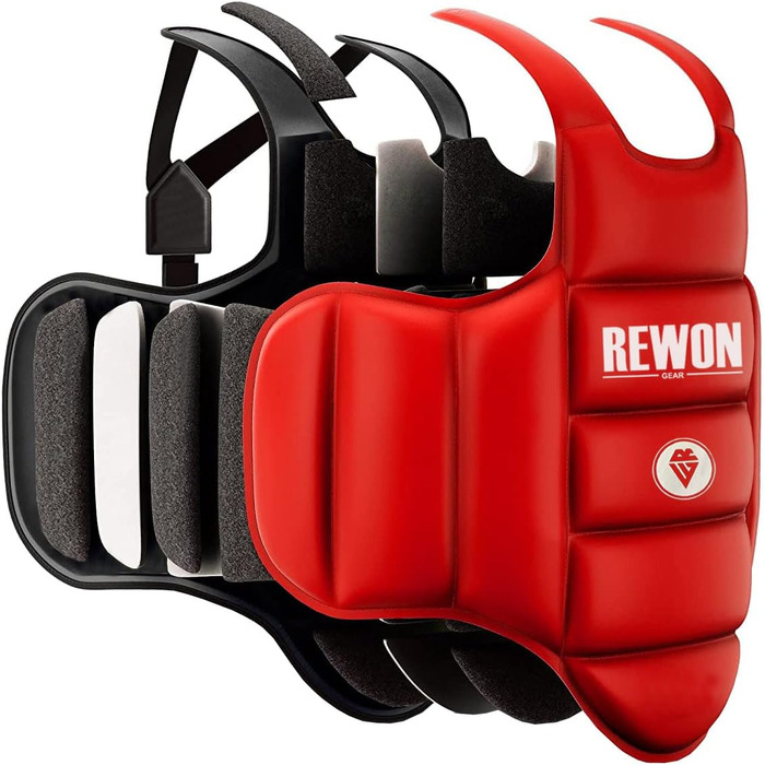 Захист для тіла REWON для боксу, кікбоксингу, MMA, карате, тхеквондо – реверсивний грудний панцир, захисна жилетка для бойових мистецтв