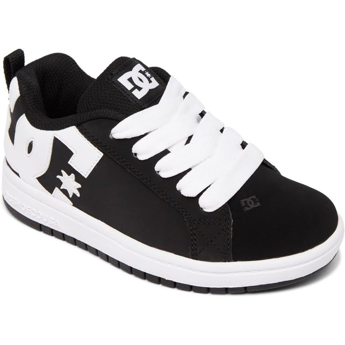 DC Shoes Court Graffik - Чоловічі скейтбординг кросівки, чорно-білі, 35.5 EU