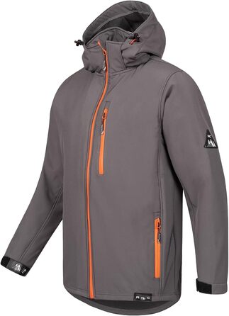 Чоловіча софтшелл куртка Rock Creek Outdoor H-168, антрацит, розмір M