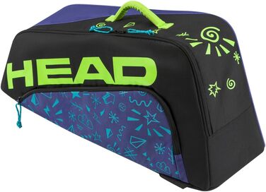 Тенісна сумка HEAD JR Tour Monster для підлітків, кислотно-зелена/чорна, розмір S