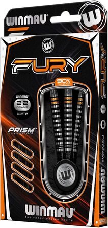 Дартс набір WINMAU Fury 18-20 г, вольфрамовий, Softip, з призмовими опереннями та Vecta-шафтами