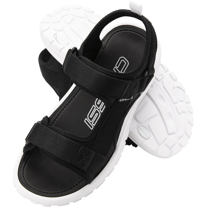 CRESSI Pete Sandal - Унісекс сандалії Cressi Pete, чорно-білі, 38 EU, для пляжу та води