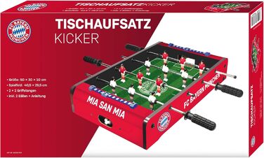 Настільний футбол для дітей FC Bayern München, офіційний дизайн, компактний розмір 40,5x29,5 см