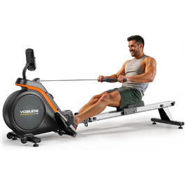 YOSUDA 03-Magnetic Pro Max: Гребний тренажер для дому, ультратихий, 16 рівнів опору, LCD-дисплей, до 160 кг, компактний, проста збірка