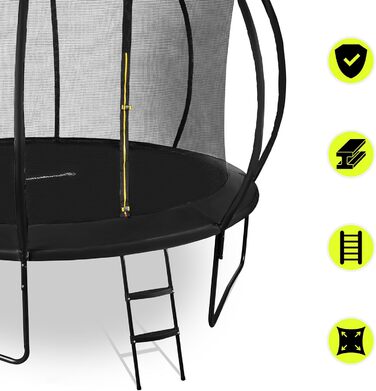 Батут гірчатий Hypermotion Outdoor для дітей 244/305/366/430/487 см - швидковисихаючий, водостійкий, Ø 366 см