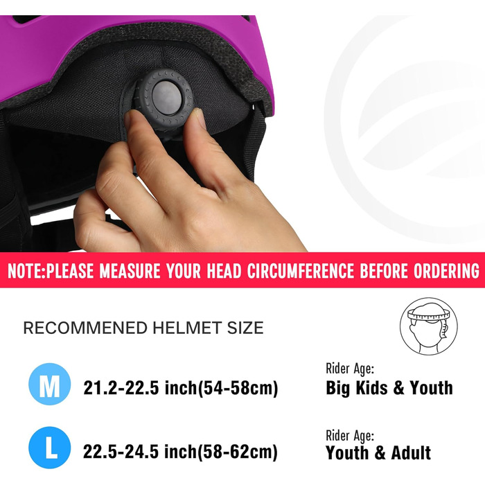 Шолом гірськолижний для дорослих, чоловічий, жіночий, дитячий. Сертифікований шолом для катання на лижах та сноуборді (фіолетовий, M: 54-58 см)