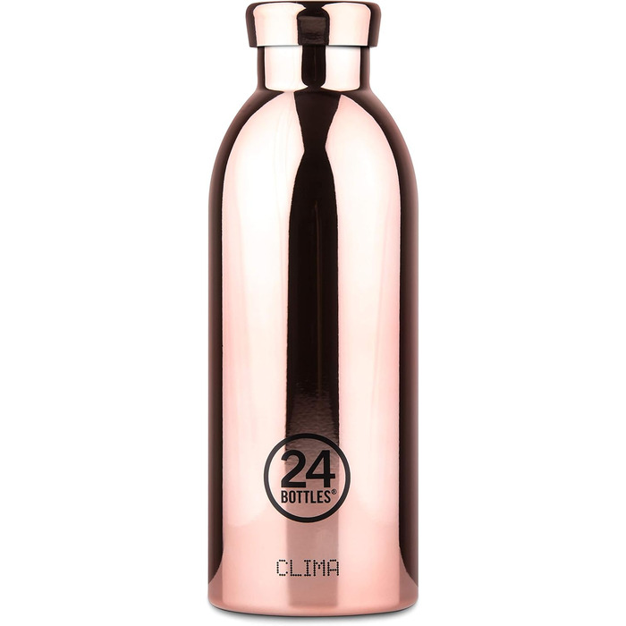 Термобутилка 24 Bottles Clima з харчової нержавіючої сталі, 500 мл, рожеве золото