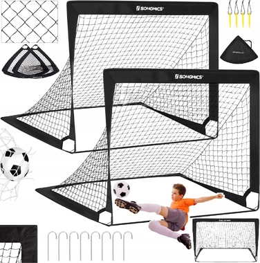 Набір із 2-х дитячих футбольних воріт: складані, переносні, для тренувань та саду (120 см)