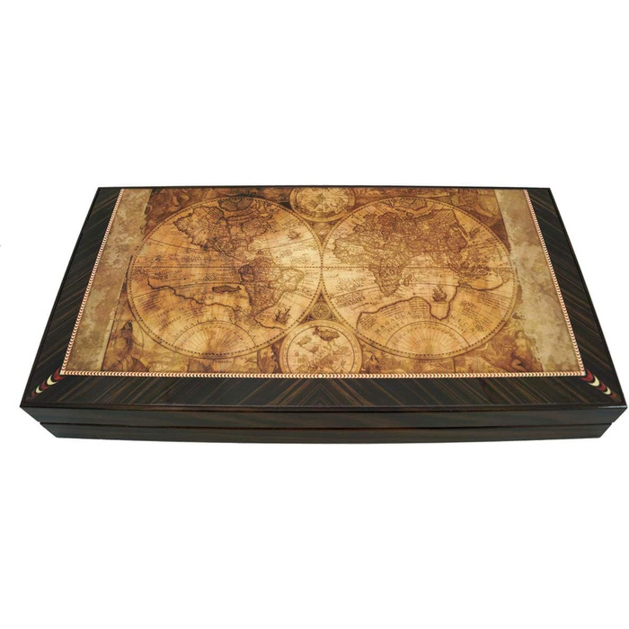 Настільна гра нарди дерев'яні PrimoLiving Deluxe Globe XL 41x41,5 см