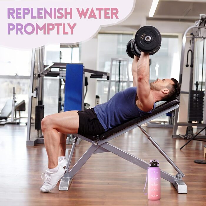 Фляга для води Motswedi з трубочкою, 1500 мл, BPA-free, для спорту, без витоку, підходить для газованої води, жовтогаряча, 1500 мл