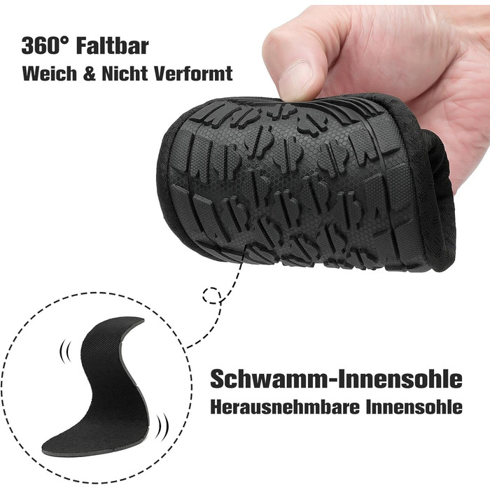 Чоботи для плавання Saguaro: чоловічі та жіночі, для води, пляжу, серфінгу, дайвінгу, неопренові, чорні, розмір EU 36-47