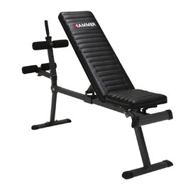 Різнофункціональна лава для преса та жиму Hammer Ab Bench Perform One, антрацит/чорний, 160 x 32 x 119 см