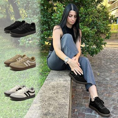 Кросівки HOBIBEAR Retro Style: Чоловічі/Жіночі, чорні, анатомічна колодка, легкі, для щоденного комфорту (46 EU)