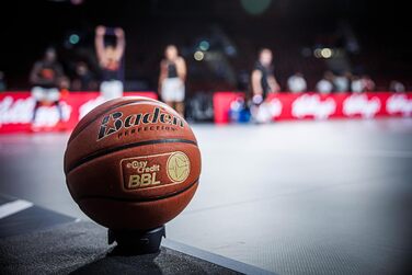 Баскетбольний м'яч Baden Elite Pro 7, офіційний BBL, помаранчевий