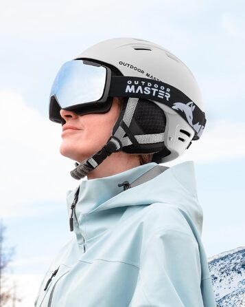 Унісекс шолом для гірських лиж та сноуборду OutdoorMaster Kelvin II з системою вентиляції, для чоловіків, жінок та підлітків