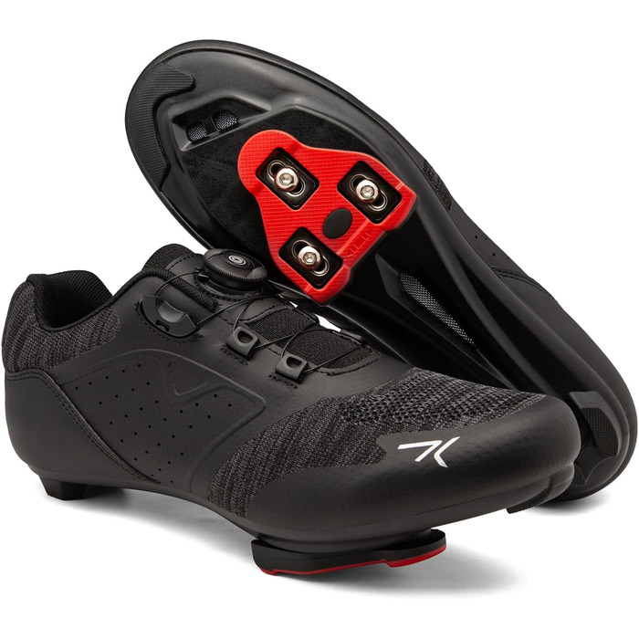 Велосипедні шкарпетки для чоловіків та жінок, сумісні з Peloton, Look SPD SPD-SL Lock Delta, білі (46 EU, чорний)