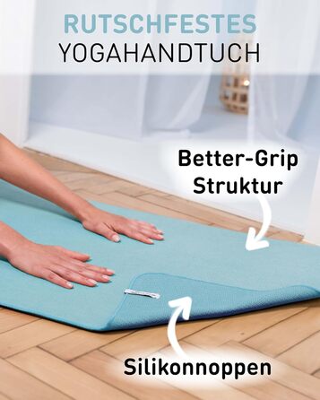 Рушник для йоги Fit-Flip з мікрофібри: антиковзаюча поверхня, швидковисихаючий, 185x63 см (Raspberry)