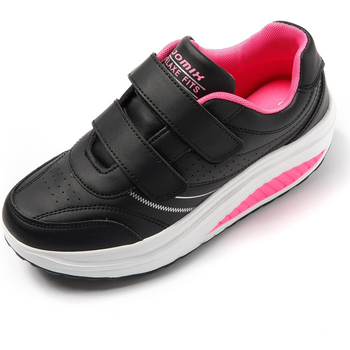 Жіночі кросівки JOMIX на липучці: спортивні, на платформі, для бігу, зручні, з підтримкою стопи, антиковзкі, для фітнесу, тренувань, вулиці (38 EU, фуксія)