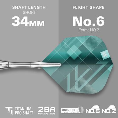 Професійний набір дротиків Target Darts Rove Swiss Point 90% вольфраму, сталевий наконечник, зелено-сріблясті, 22-25 г, з інструментом