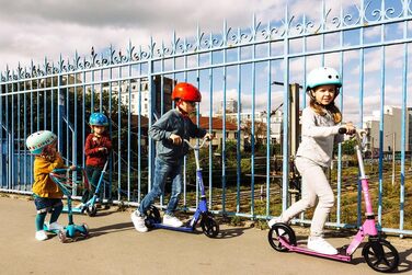 Дитячий самокат Micro Roller Cruiser, регульований кермо, складаний, легкий, для хлопчиків і дівчаток