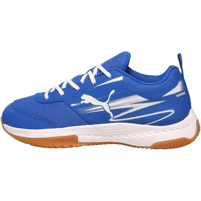 Дитячі кросівки Puma Varion Li Jr для залу (Indoor Court Shoe) — Синій/Білий, 35 EU