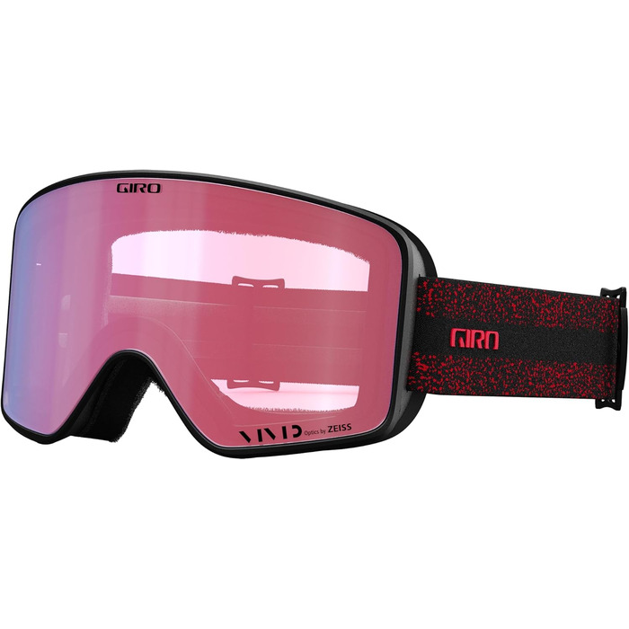 Лижна маска Giro Cruz для дорослих, червона, багатоколірна, лінзи Vivid Ember/Infrared
