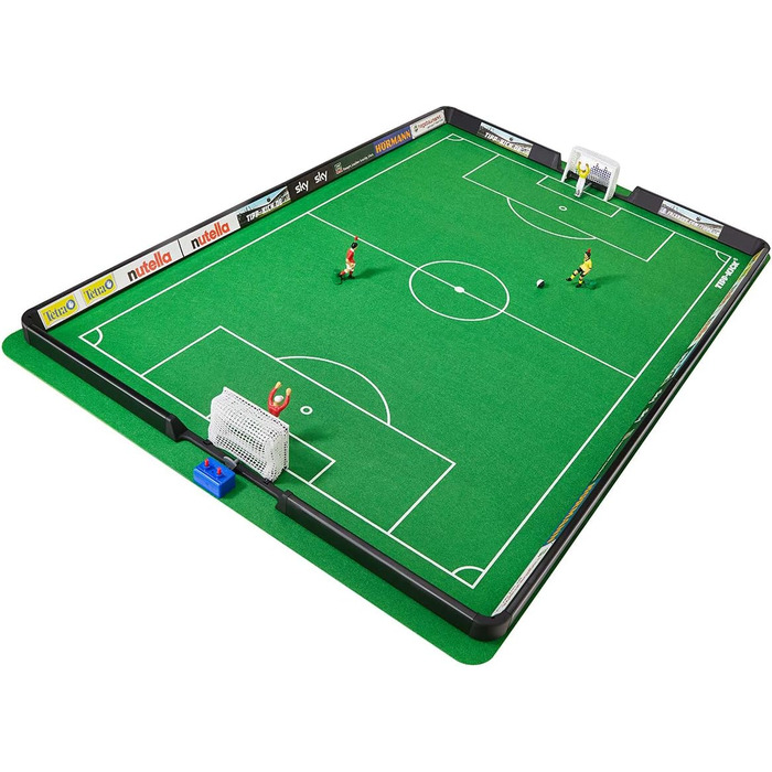 TIPP-KICK Кубок 108x71 см з бортами – ігровий набір з 2 гравцями, 2 воротарями, 2 воротами з сіткою, 2 м'ячами, ігрове поле з фетру