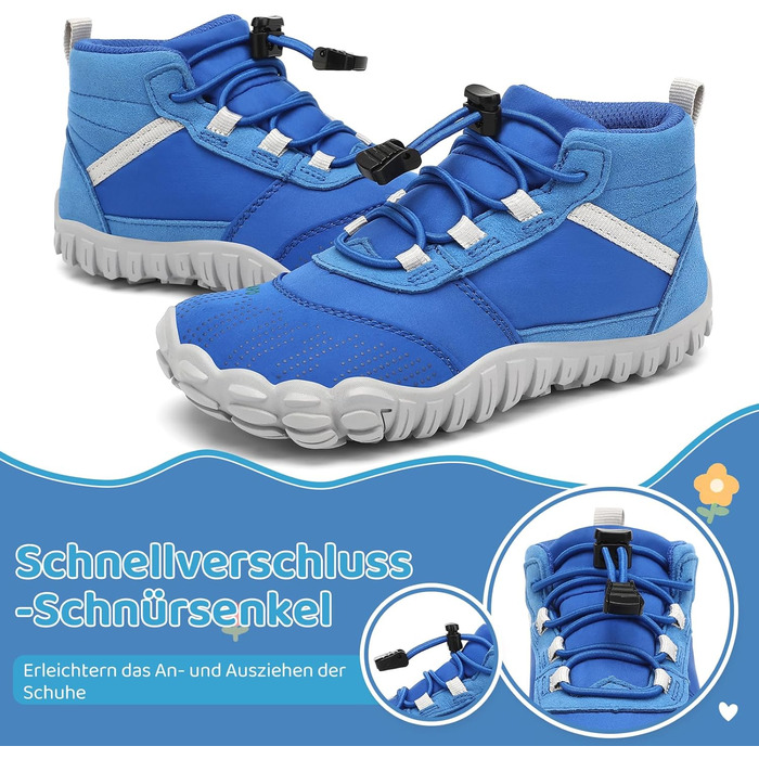 Дитячі шкарпетки-мокасини Saguaro для трекінгу та хайкінгу, легкі, дихаючі, антиковзні, розмір 24-36 EU, блакитні