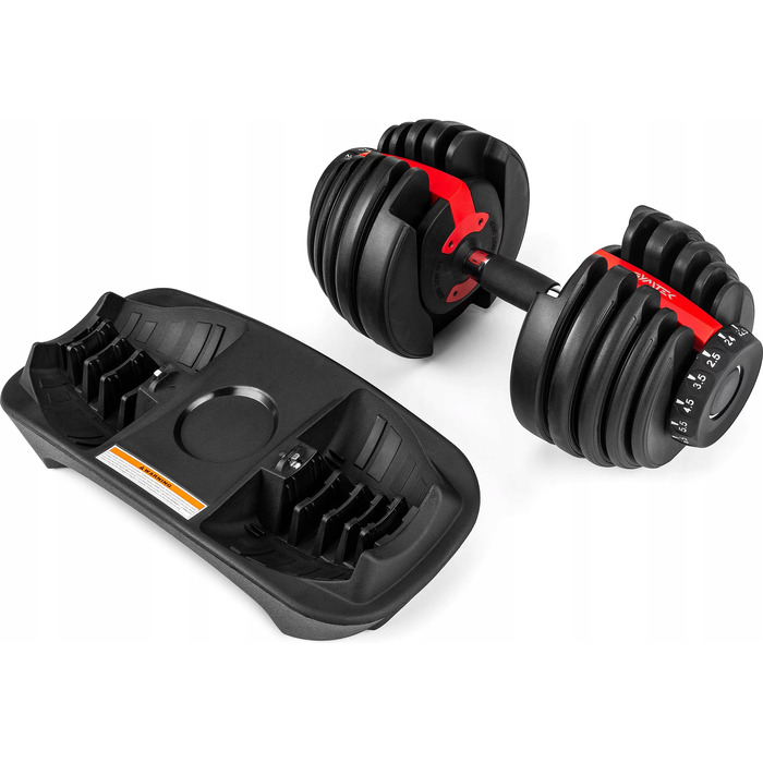 Регульовані гумовані гантелі Gymtek 1 x 24 кг