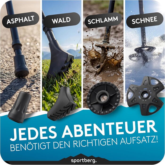 Телескопічні палиці для скандинавської ходьби та хайкінгу з карбону та алюмінію, з корковими ручками, регульовані за висотою, унісекс