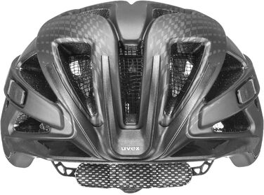 Велошолом Uvex City Active з LED-світлом, чорний матовий, розмір 56-60 см, для міста, для чоловіків і жінок, регульований