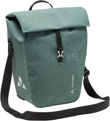 Велосипедна сумка Vaude Recycle Commute Single 20 л, водонепроникна, для заднього колеса, виготовлена в Німеччині, зелена Dusty Forest