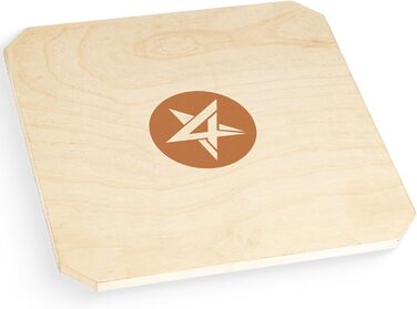 Yes4All Дерев'яний балансборд для дому: тренажер для рівноваги з регулюванням висоти (A0)