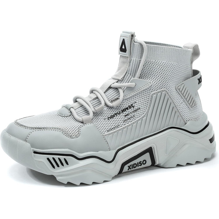 Чоловічі спортивні кросівки FUSHITON для занять спортом, фітнесу та активного відпочинку (43 EU, сірий)