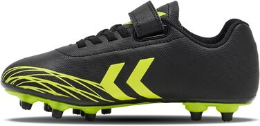 Дитячі футбольні бутси Hummel Top Star 30 EU, чорно-жовті, з клямками для різних типів ґрунту