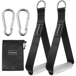 Набір аксесуарів для тренажерів KYLIN SPORT: гумки, ручки, карабіни, ремені, фітнес-петлі