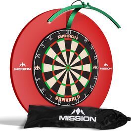 LED-дартс мішень Mission Darts TOR100 Torus 100, складана, портативна, з підсвіткою, металік-зелена