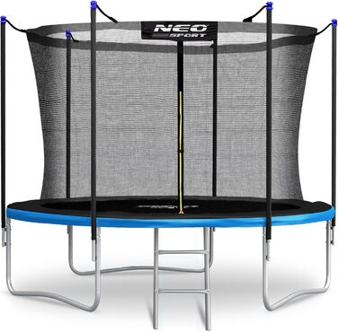 Трамплін Neo-Sport Outdoor для дітей з захисним сіткою та сходами, 312 см (10 футів)
