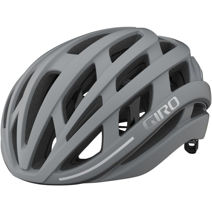 Велошолом Giro Helios Spherical матовий Sharkskin сірий 2024 для шосейного велосипеда