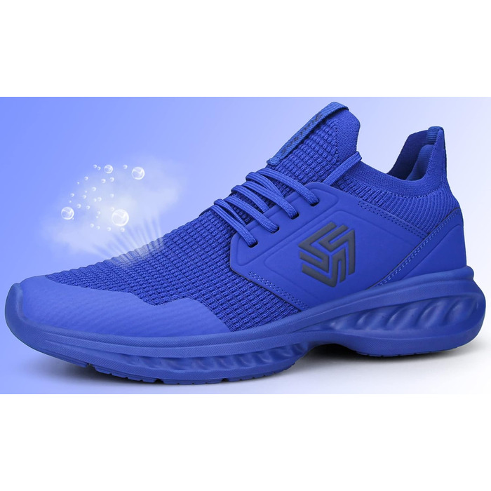 Чоловічі кросівки для ходьби та бігу Slip-On, неслизькі, дихаючі, легкі, для залу, розмір 42.5 EU, колір Saphirblau