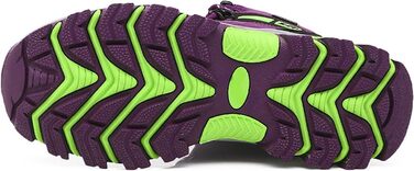 Трекінгові черевики для жінок та чоловіків: зручні, легкі, з неслизькою підошвою. Ідеальні для хайкінгу та активного відпочинку. Розмір 3.5 UK, фіолетовий колір.